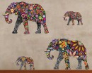 Floral Elephant Wall Art